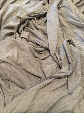 Gray Jersey Knit Duvet Cover